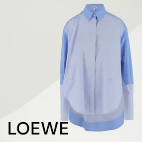 LOEWE  |Casual Style Long Sleeves Cotton Office Style Elegant Style