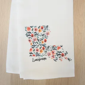 Louisiana Floral Towel