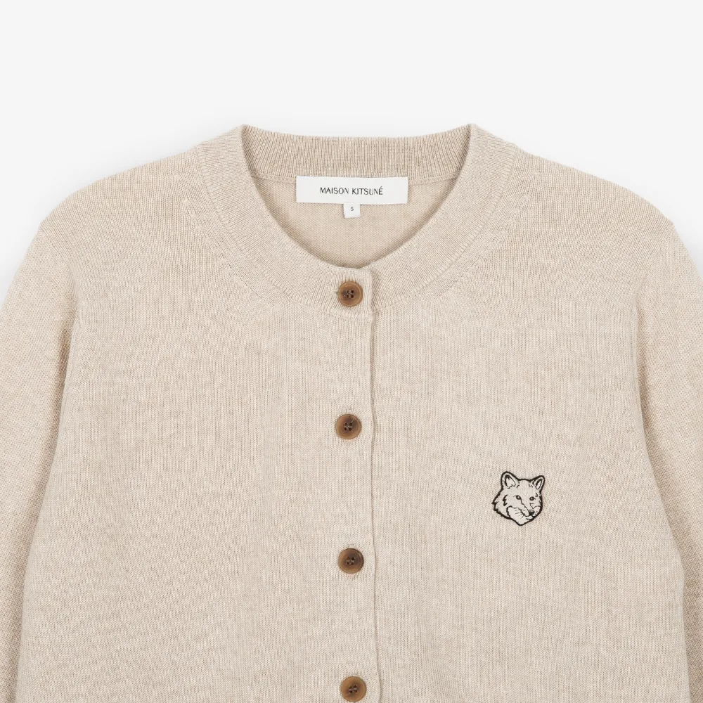 MAISON KITSUNE  |Street Style Long Sleeves Logo Cardigans