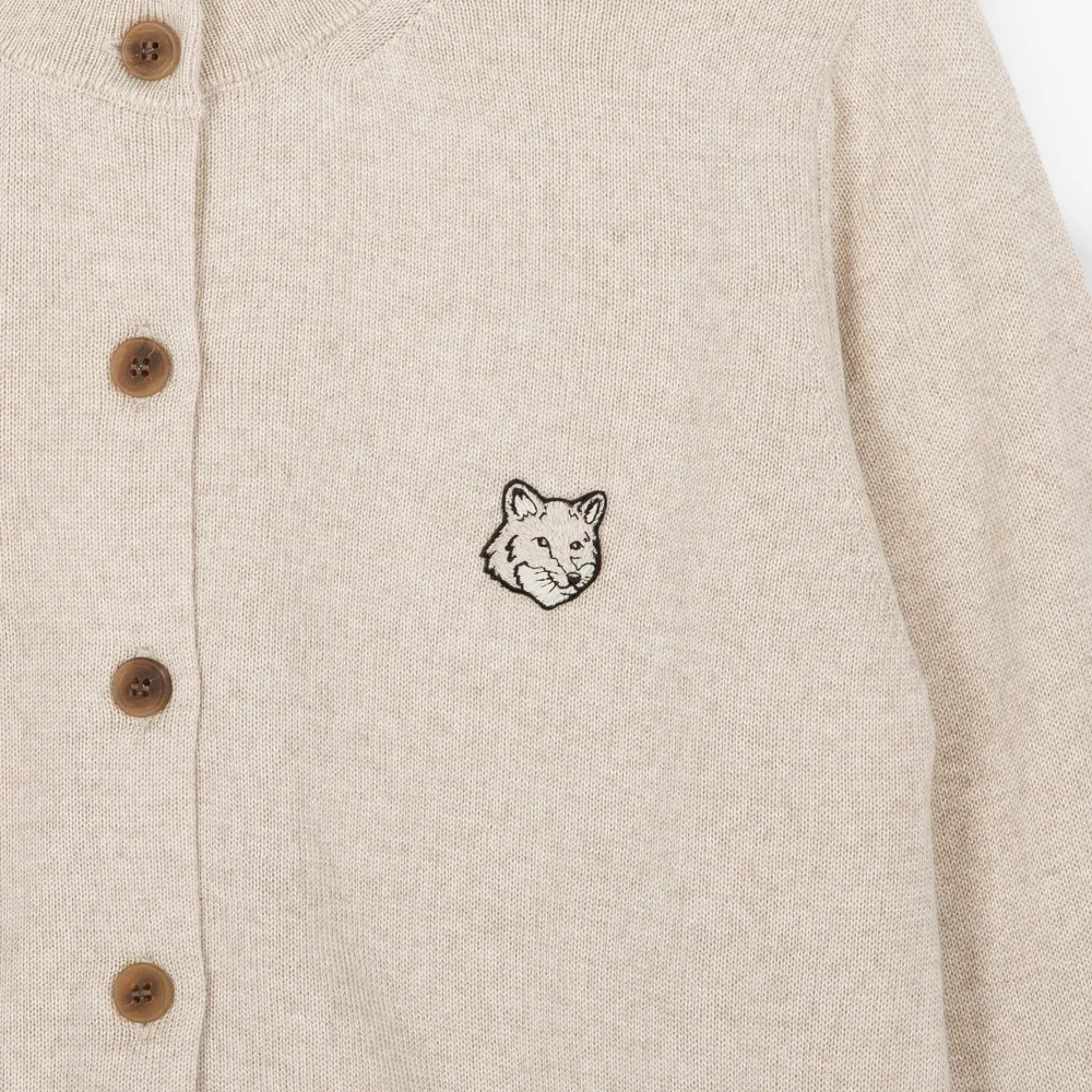 MAISON KITSUNE  |Street Style Long Sleeves Logo Cardigans