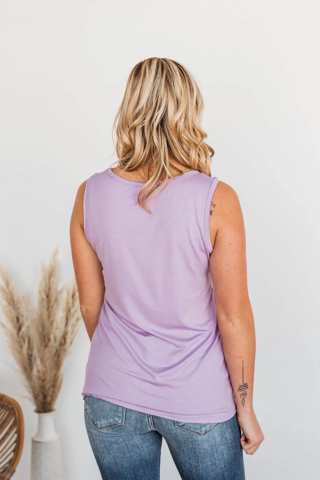 Meant What I Said Criss-Cross Tank- Violet