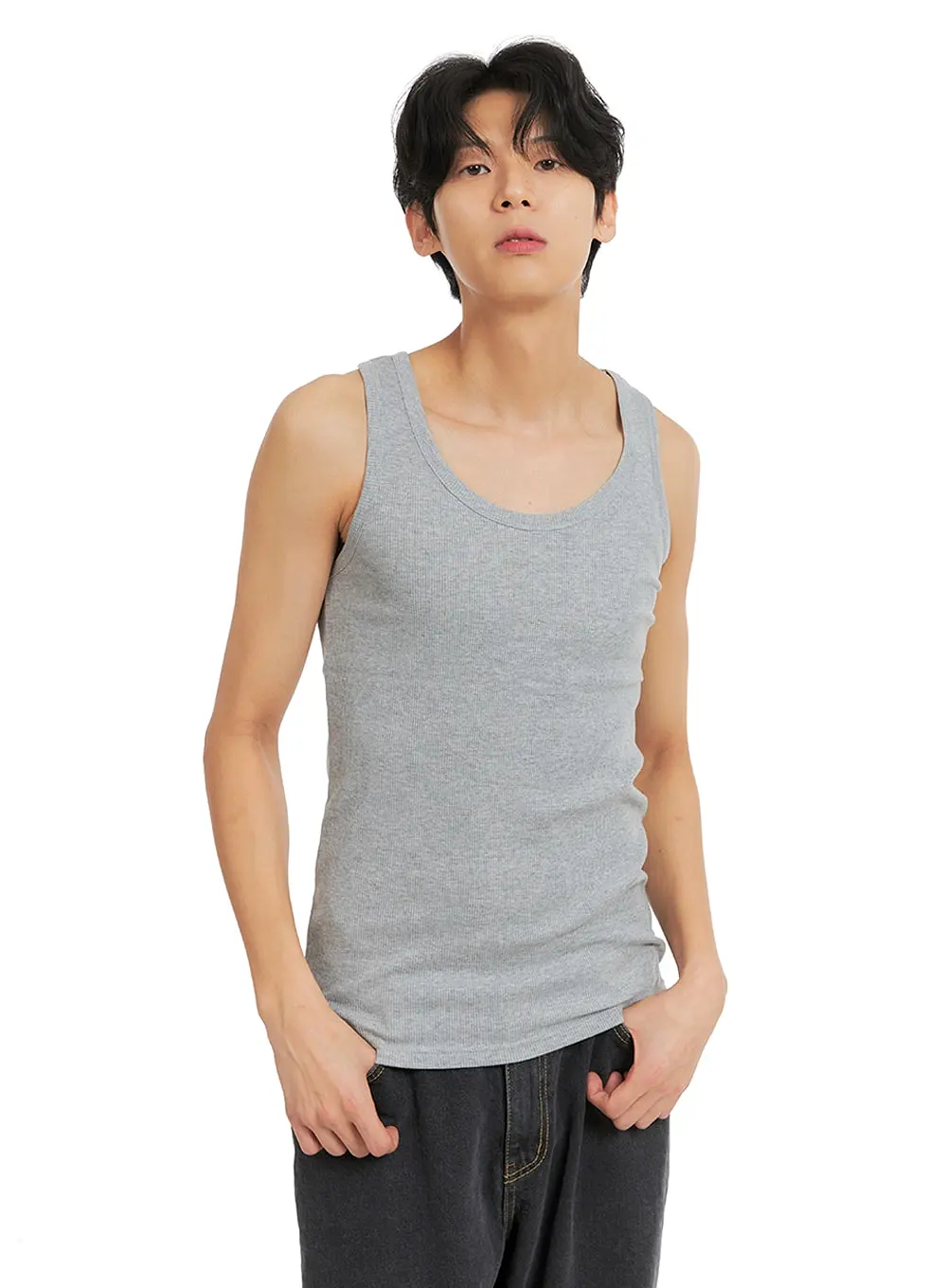 Men's Basic Slim Fit Tank Top IA401