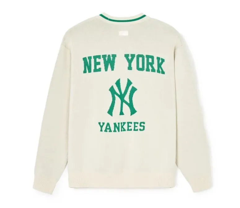 MLB Korea  |Unisex Street Style Long Sleeves Office Style Logo Cardigans