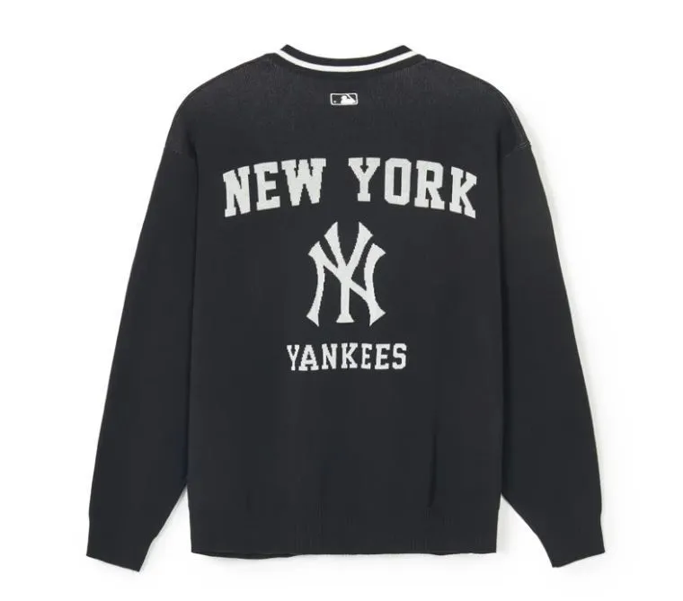 MLB Korea  |Unisex Street Style Long Sleeves Office Style Logo Cardigans