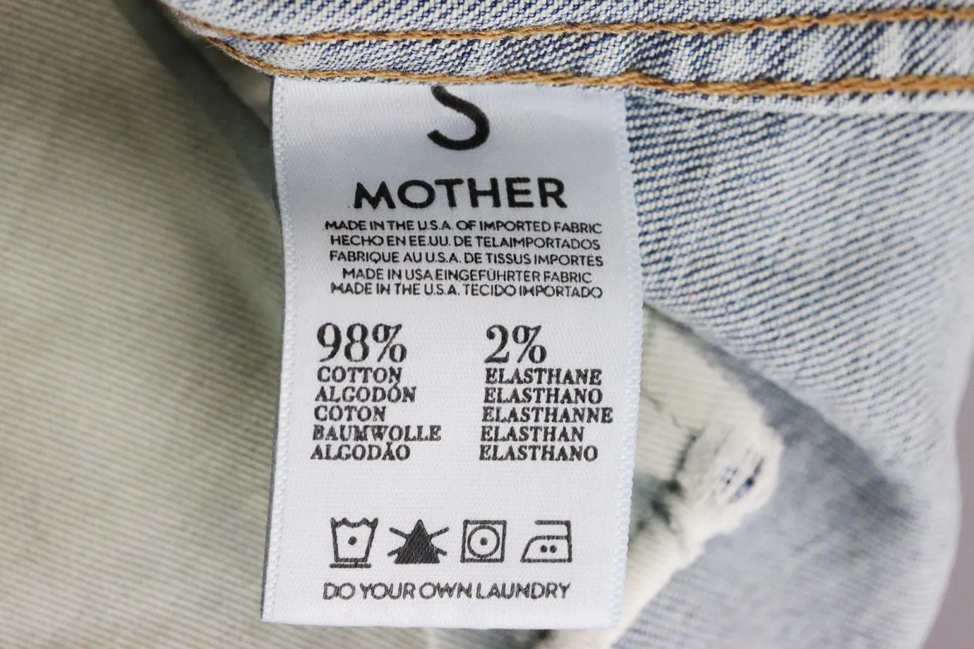 MOTHER STRETCH DENIM JACKET SMALL