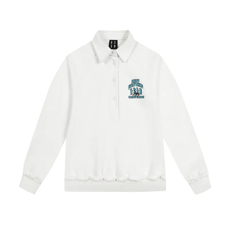 MR. ENJOY DA MONEY  |Unisex Street Style Long Sleeves Polos