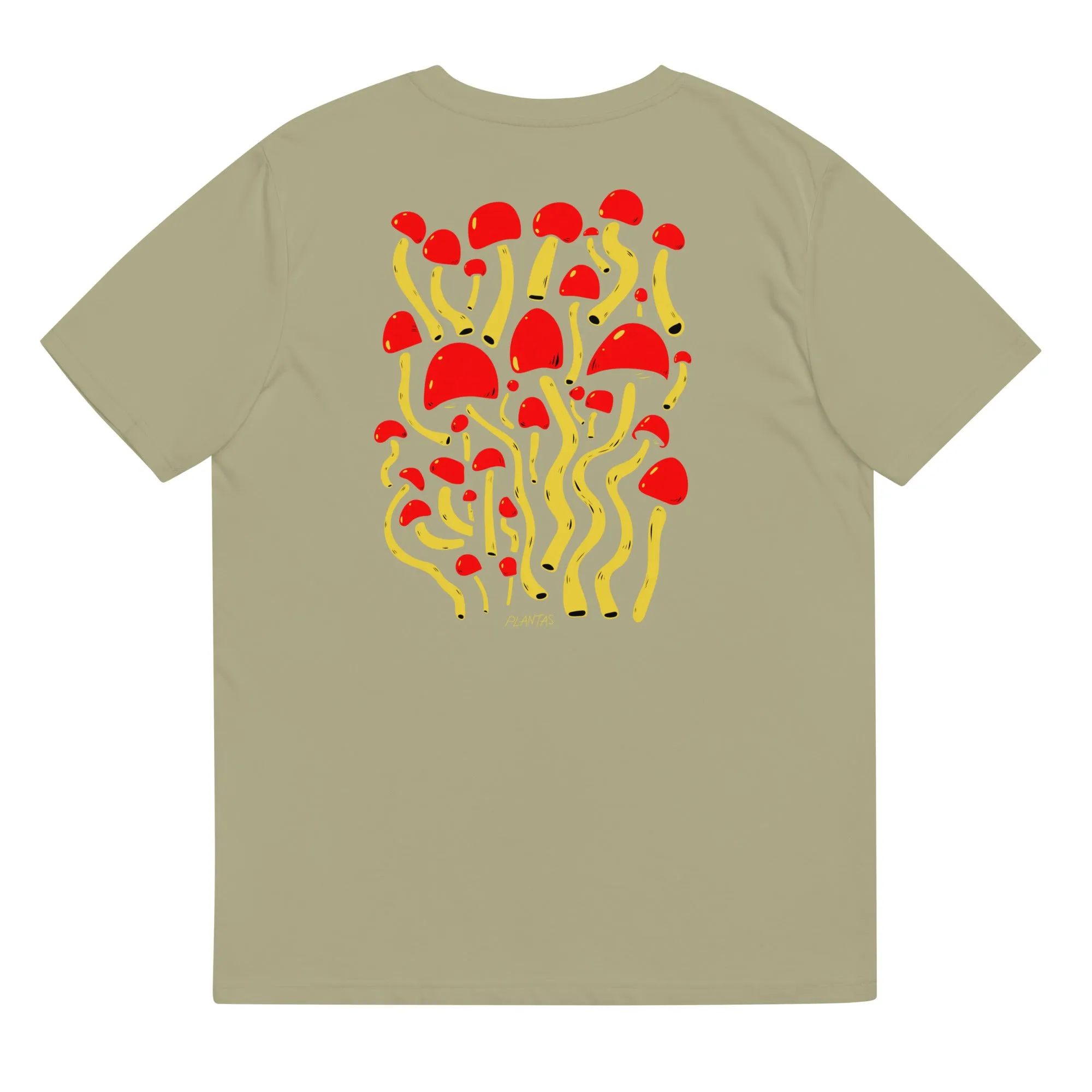 Mushroom unisex organic cotton t-shirt