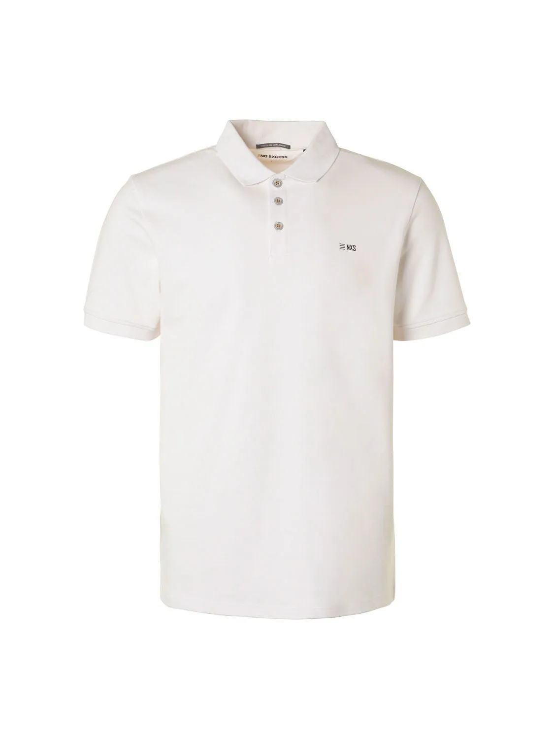 No Excess - Stretch Polo - White