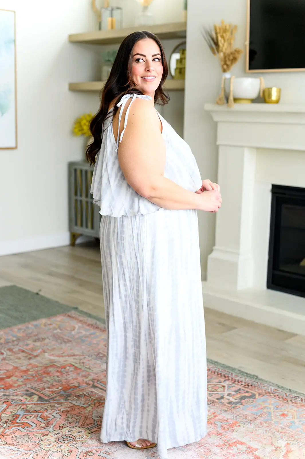 No More Grey Skies Maxi Dress