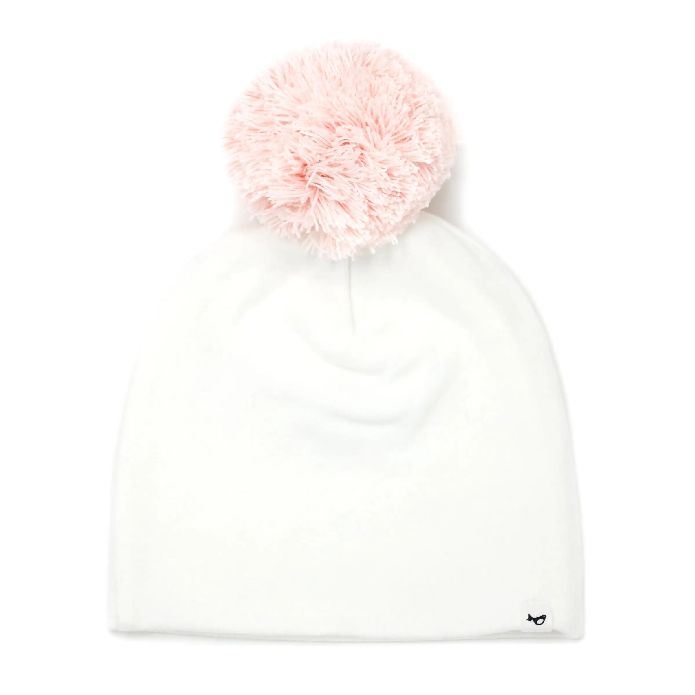 oh baby! Pale Pink Pom Hat - Cream