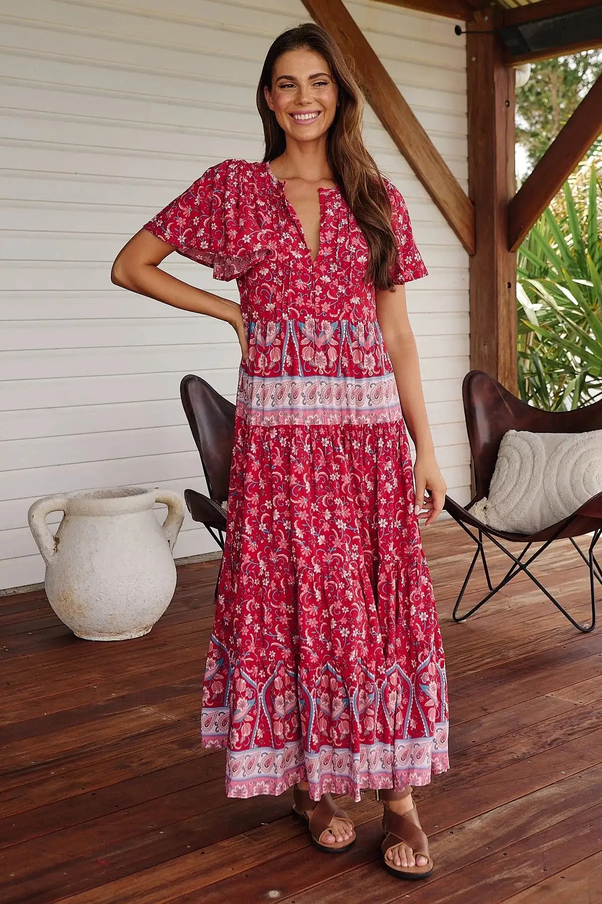 Olli Maxi Dress - Ruby Rouge Collection