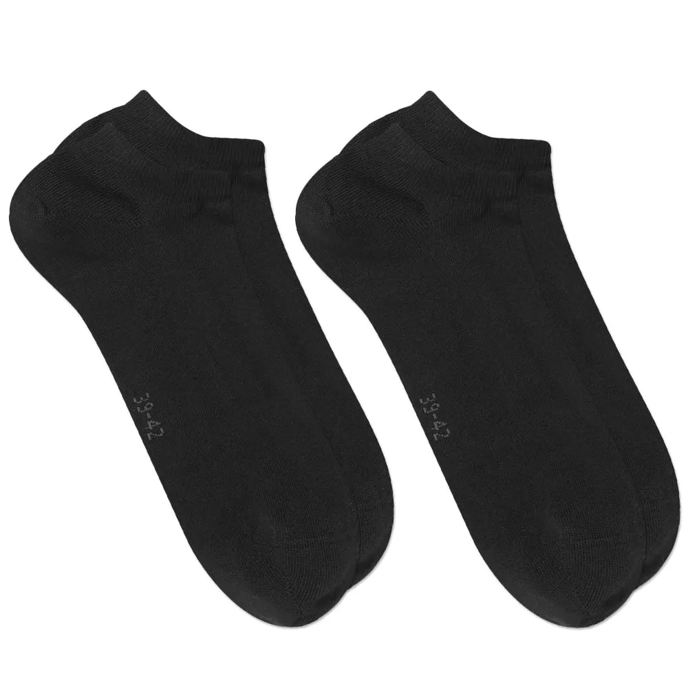 Organic Basics Organic Cotton Regular Sock - 2 PackBlack