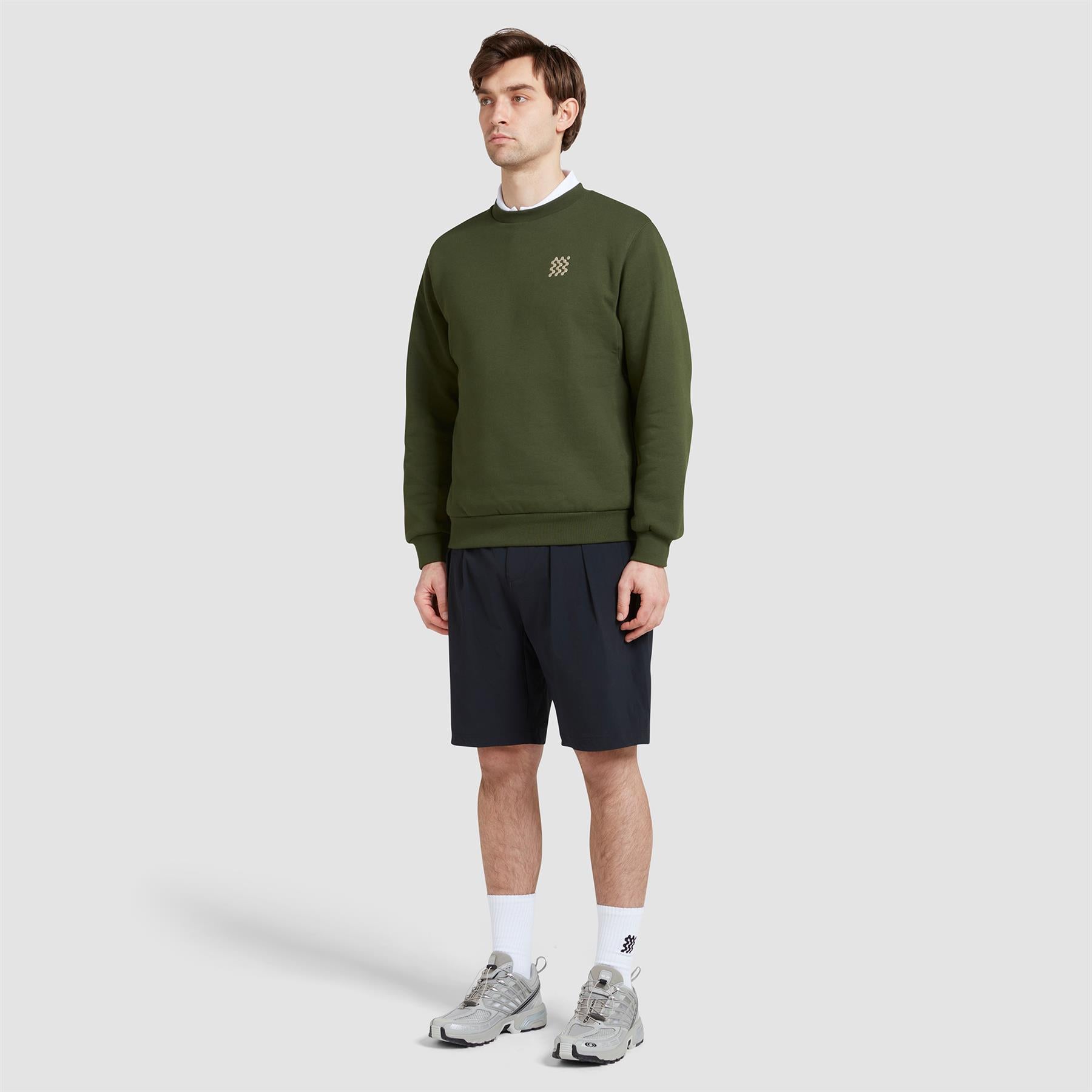 Organic Cotton Course Pullover Sweatshirt Green - SS24