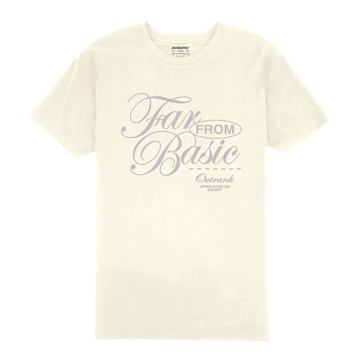 Outrnk Far From Basic Elegance T-Shirt (Vintage White)