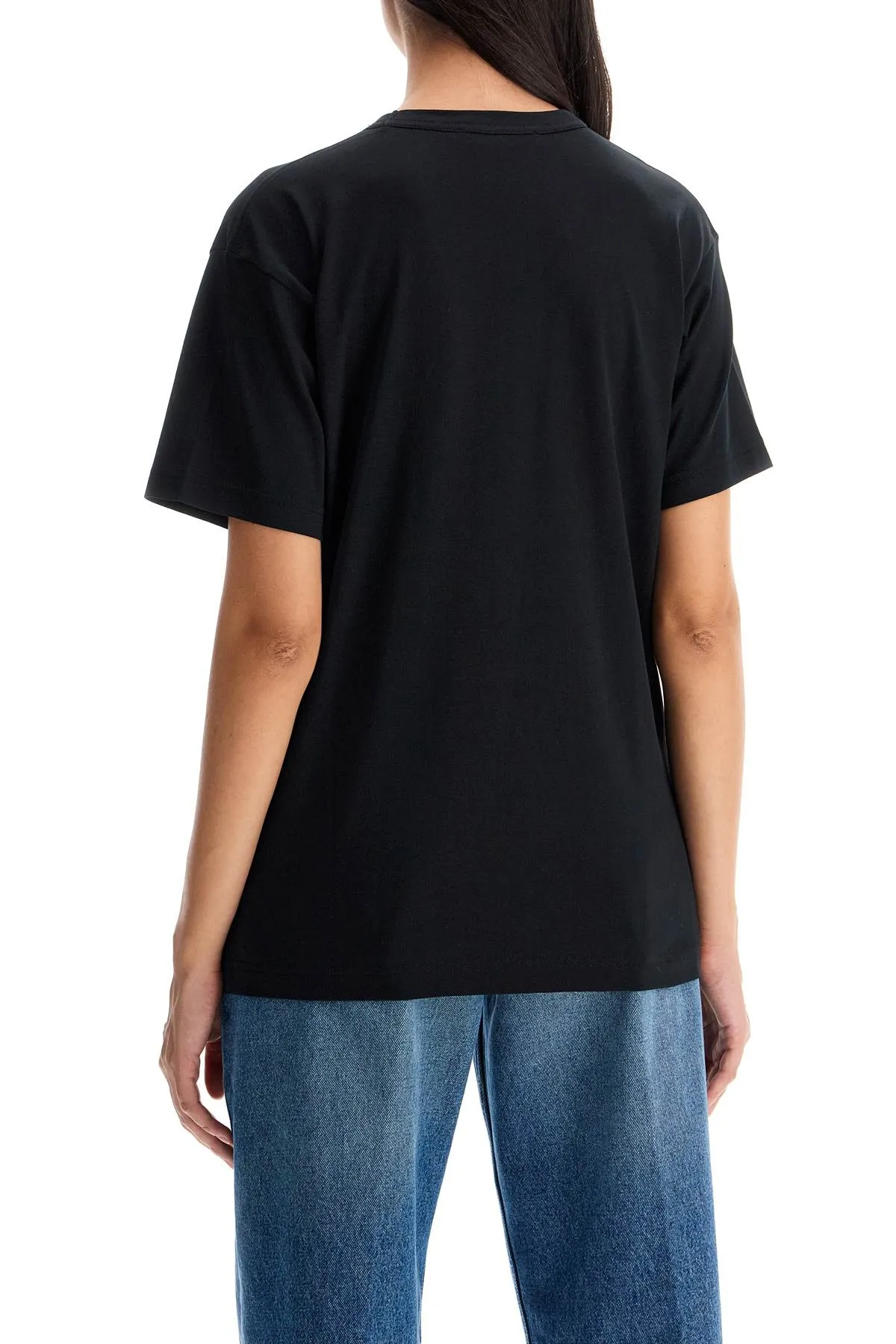 'oversized organic cotton t CL0290 BLACK