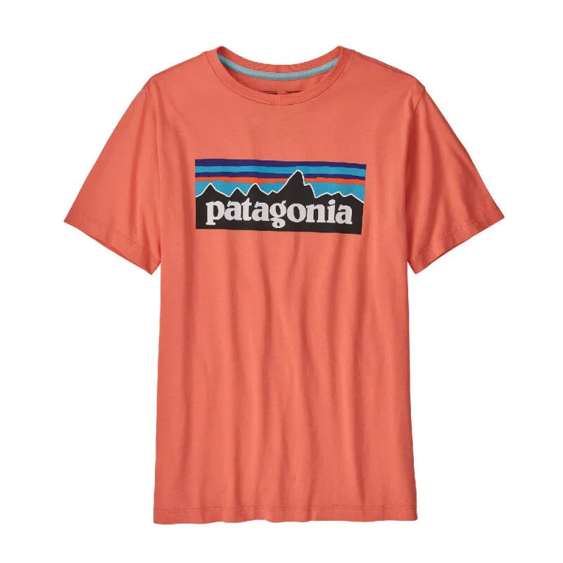 Patagonia  Boys' Regenerative Organic Certification Cotton P-6 Logo - T-shirt - Bambino