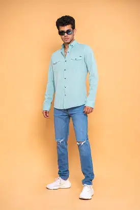 PATCH POCKET BUTTON DOWN SHIRT