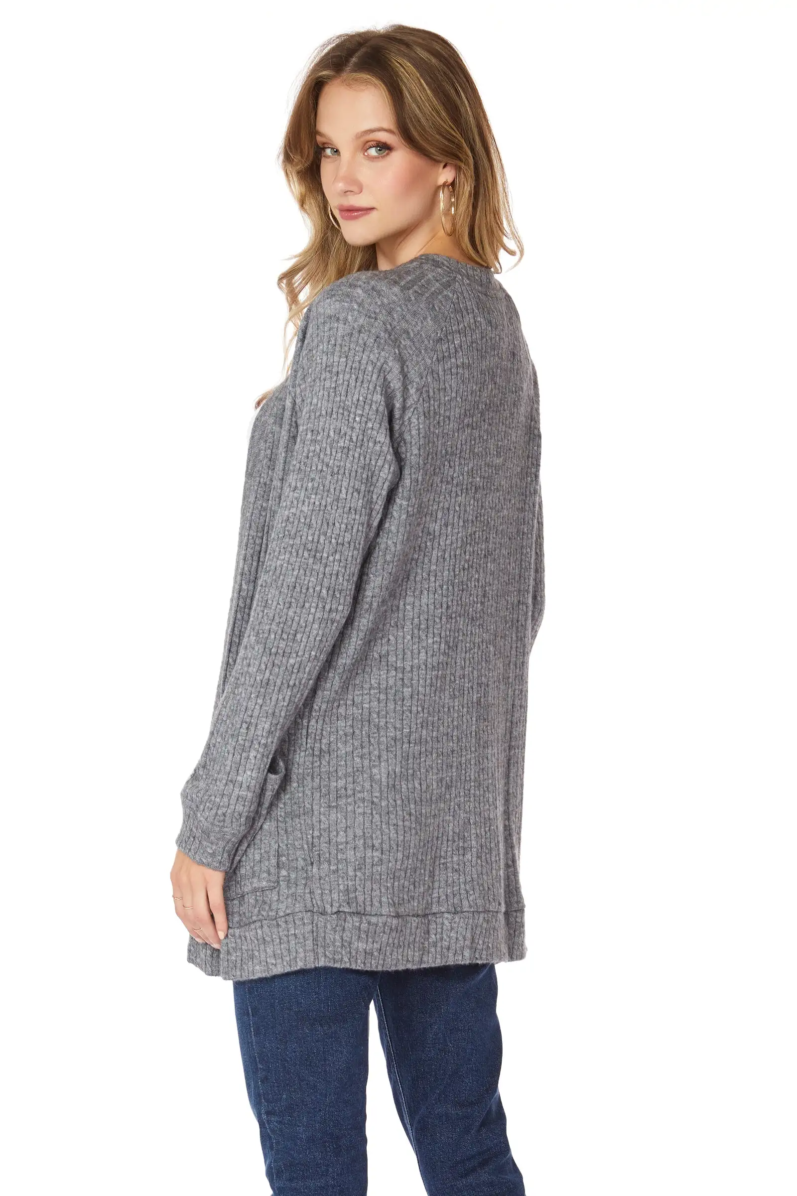 PATCH POCKET RAGLAN CARDIGAN