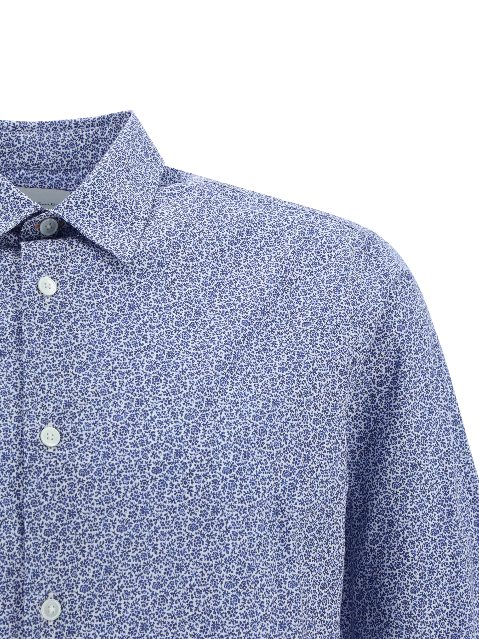 Paul Smith  |Flower Patterns Long Sleeves Cotton Front Button Shirts