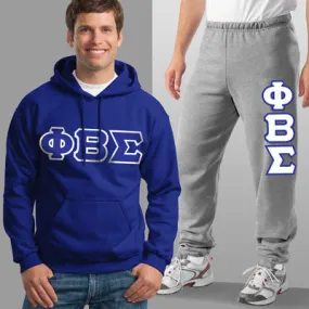 Phi Beta Sigma Hoodie and Sweatpants, Package Deal - TWILL