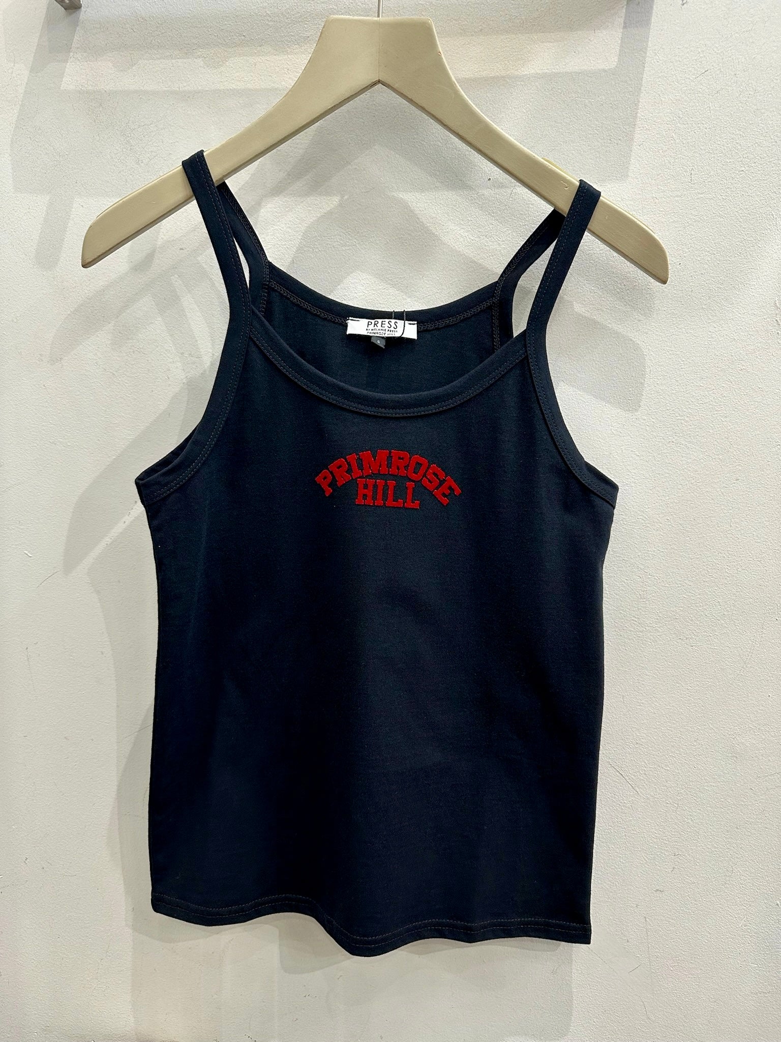 Primrose Hill Black Organic Cotton Tank Vest Top