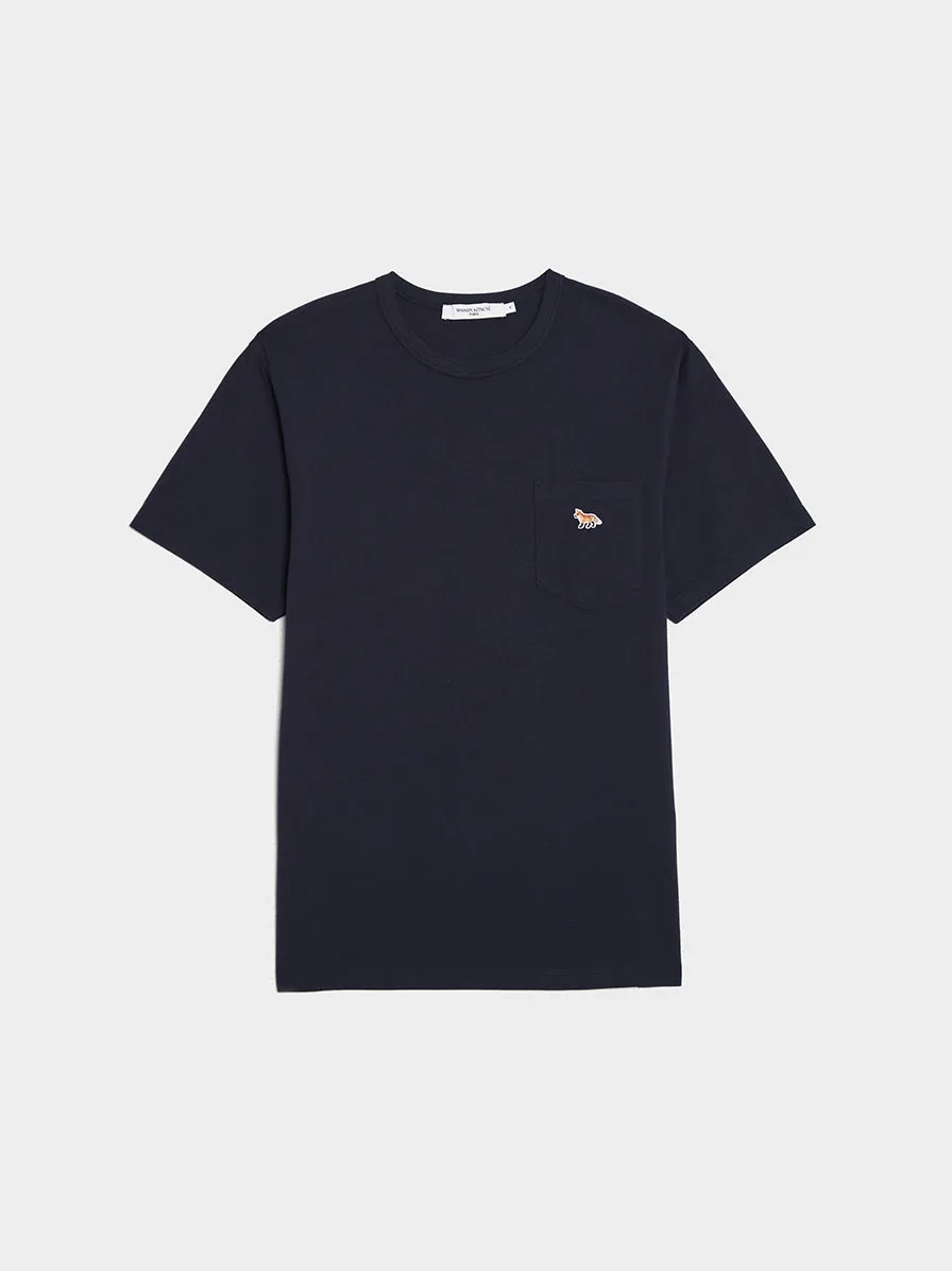 Profile Fox Patch Pocket Tee-Shirt, Navy