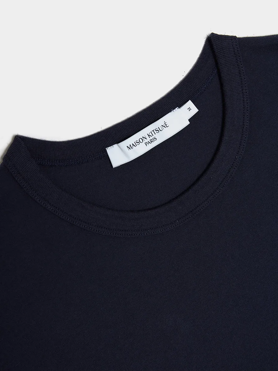 Profile Fox Patch Pocket Tee-Shirt, Navy