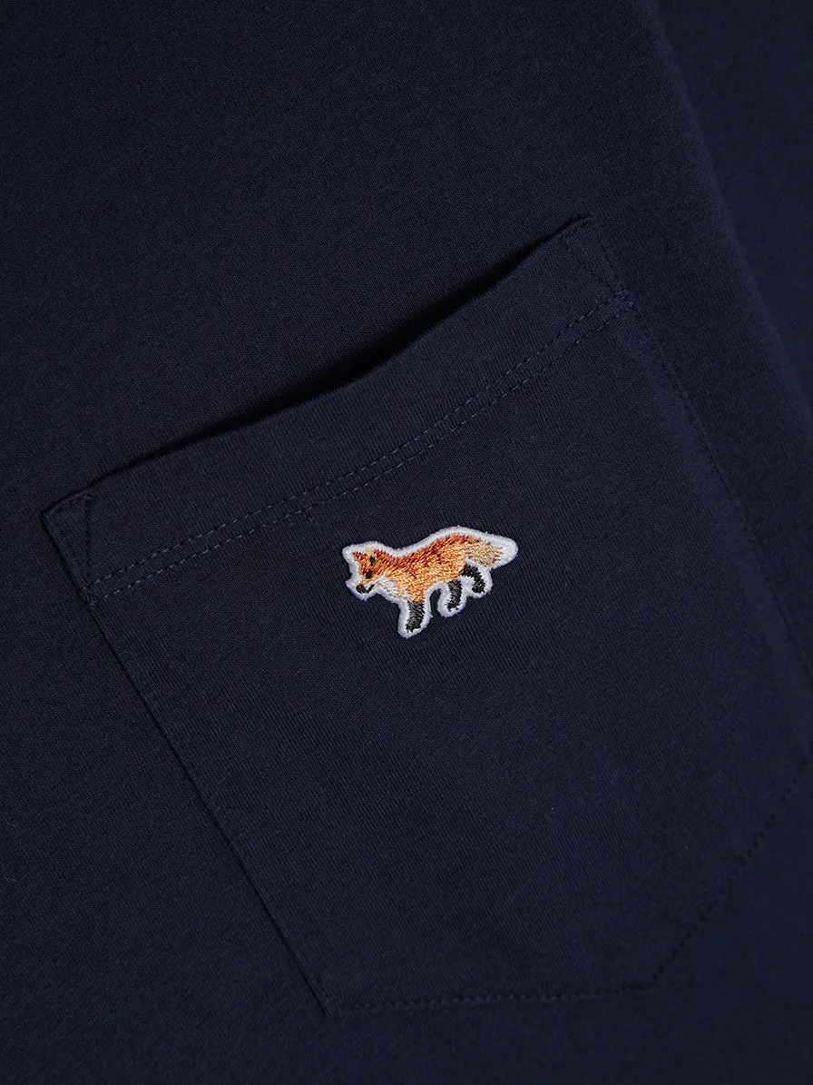 Profile Fox Patch Pocket Tee-Shirt, Navy