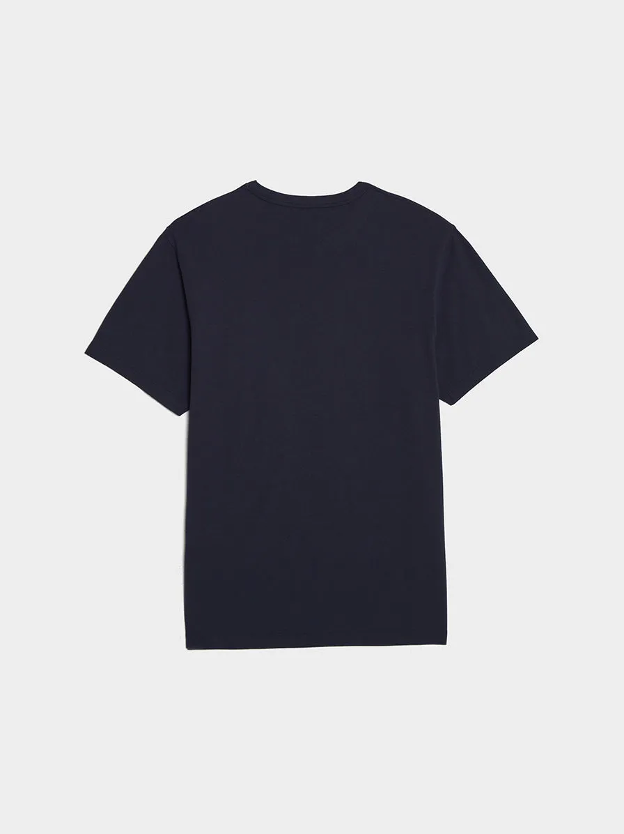 Profile Fox Patch Pocket Tee-Shirt, Navy