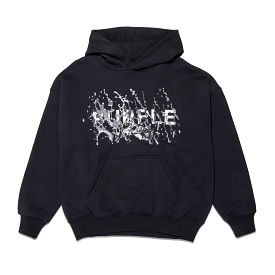 Purple Brand Chrome Spill Hoodie (Black) - P401-HHBB423