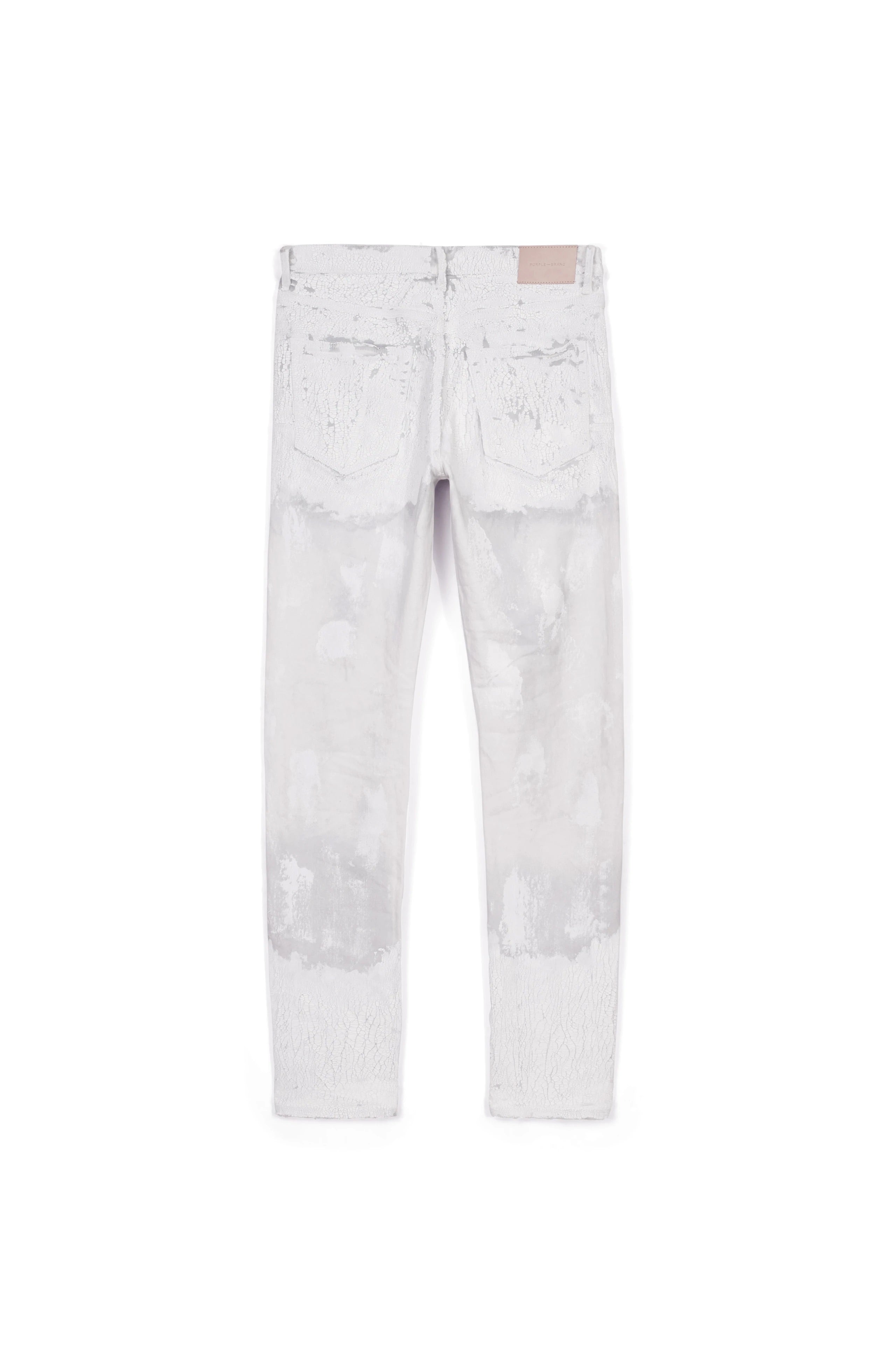 Purple Brand Faded Ecru Crackle Jeans