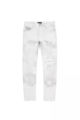 Purple Brand Faded Ecru Crackle Jeans