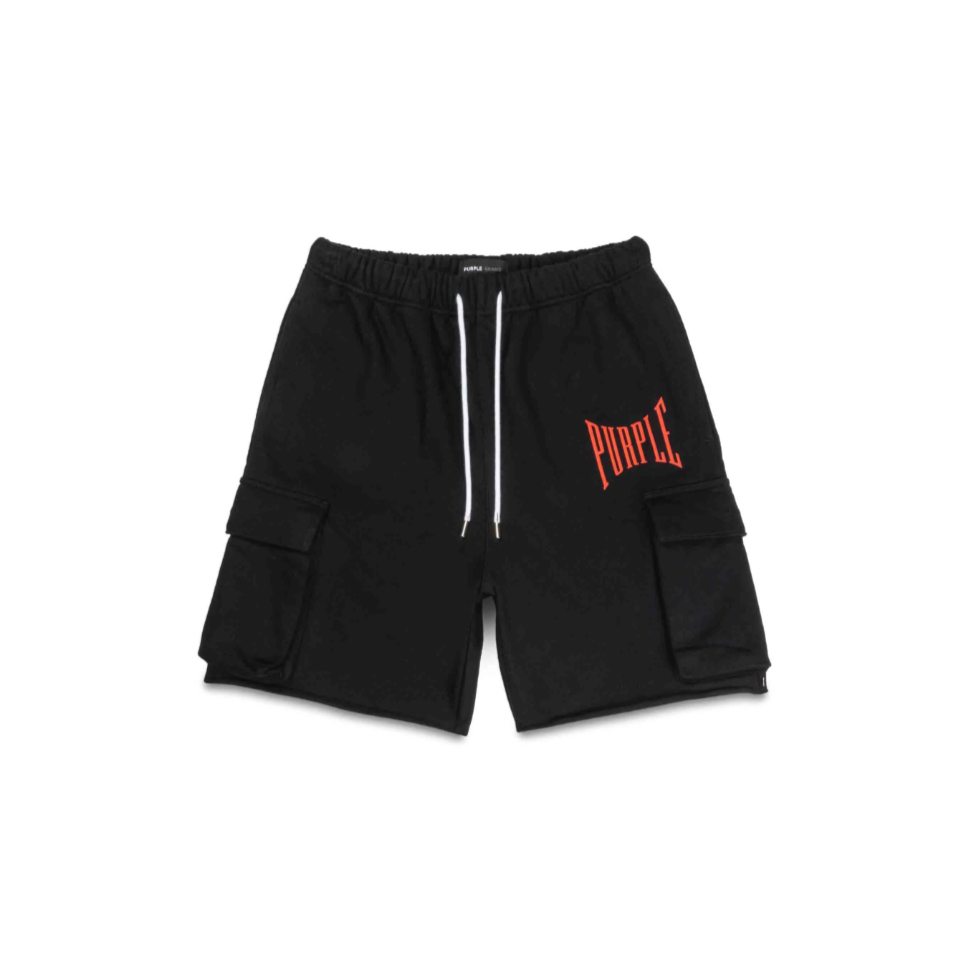 Purple Brand Fleece Cargo Sweatshorts