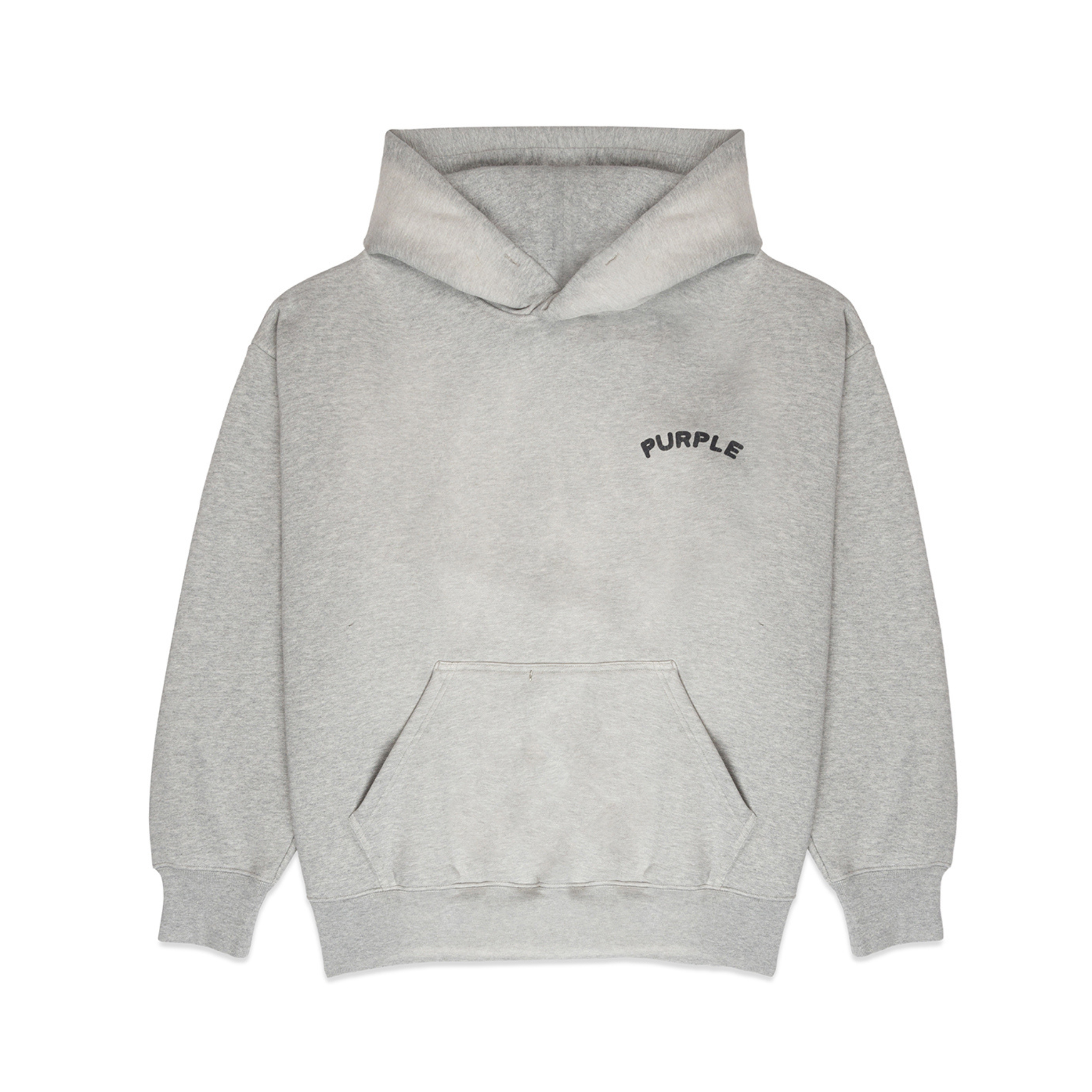 Purple Brand Fleece Po Grey Hoodie (P401-HHGC124)