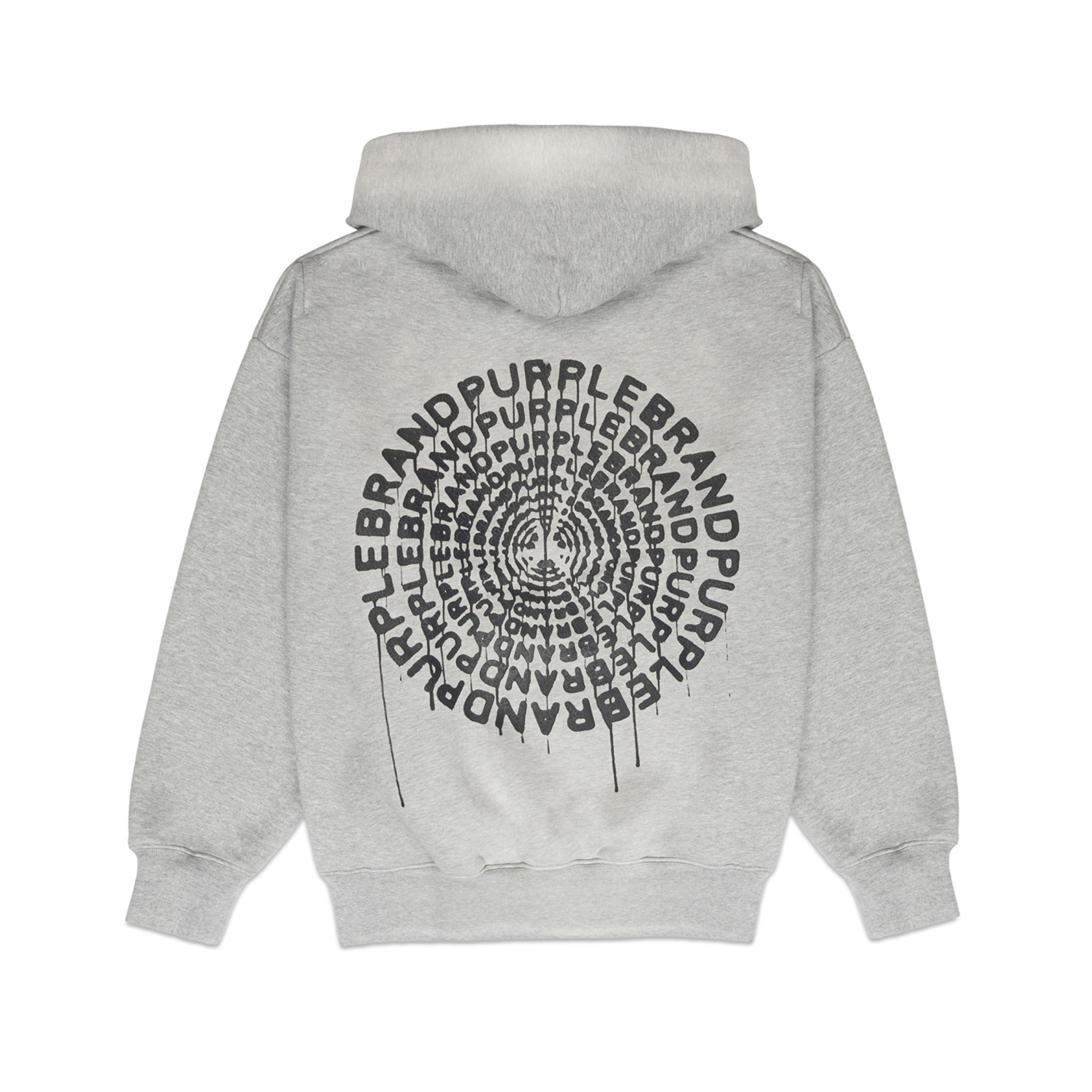 Purple Brand Fleece Po Grey Hoodie (P401-HHGC124)