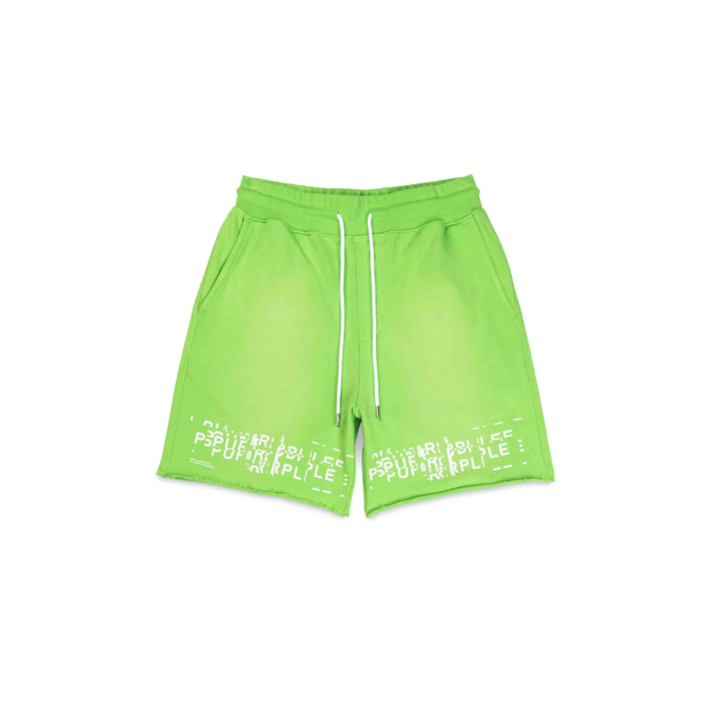 Purple Brand Glitch Sweatshorts (Green)