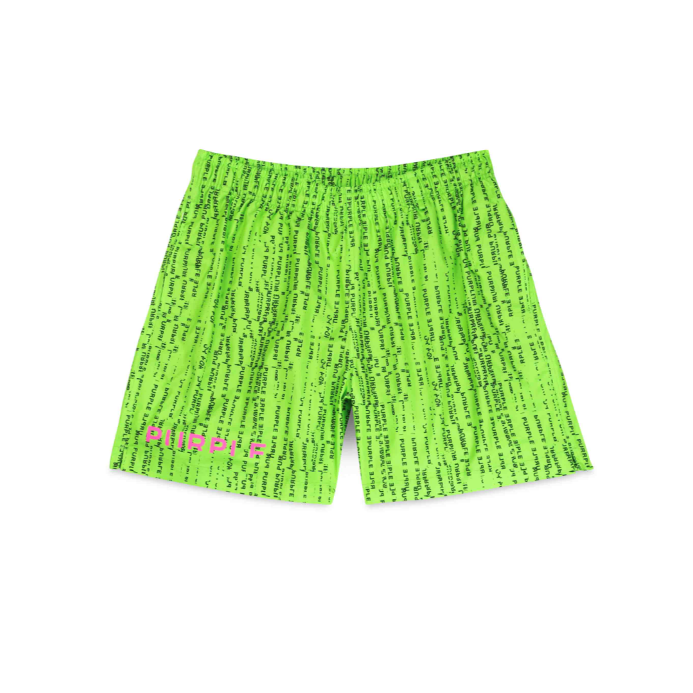 Purple Brand Hacker All Around Shorts (Green)