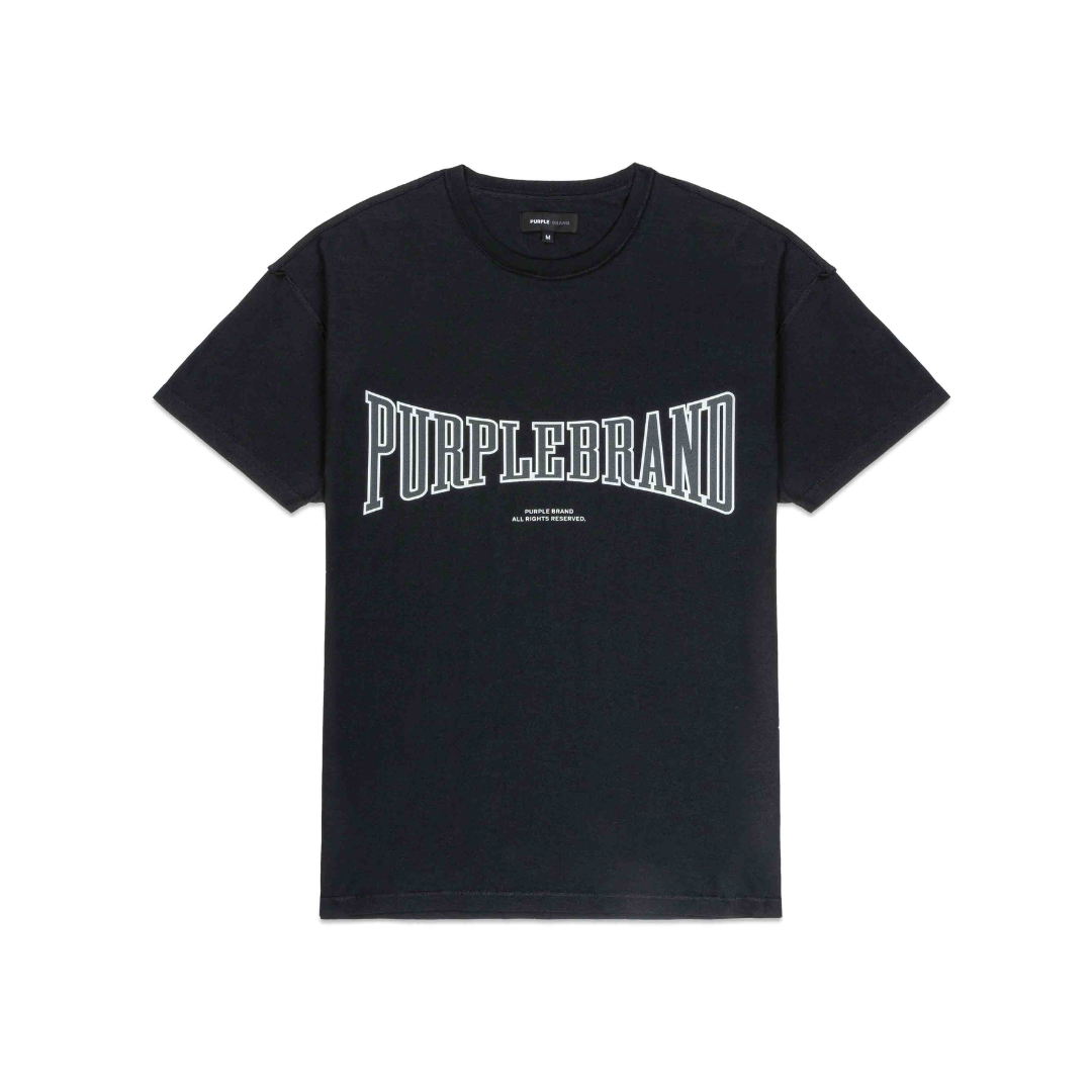 Purple Brand Heavyweight T-shirt (Black) -  P101-JHBB224