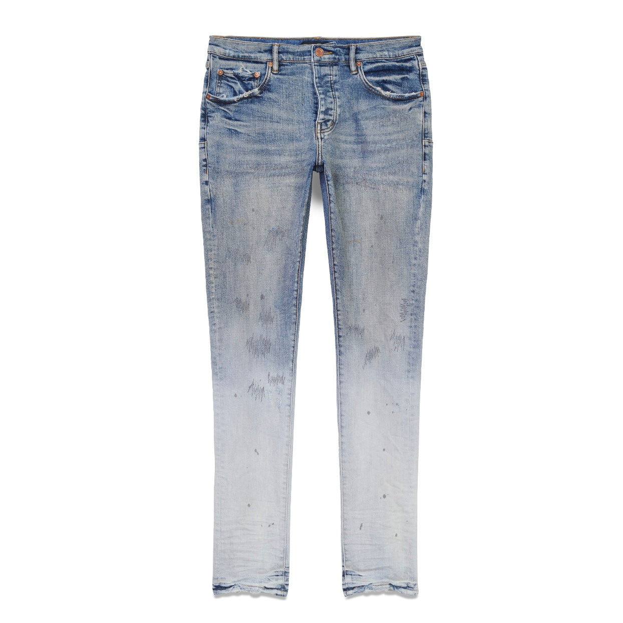 Purple Brand Indigo Repair Bleach Gradient Jeans