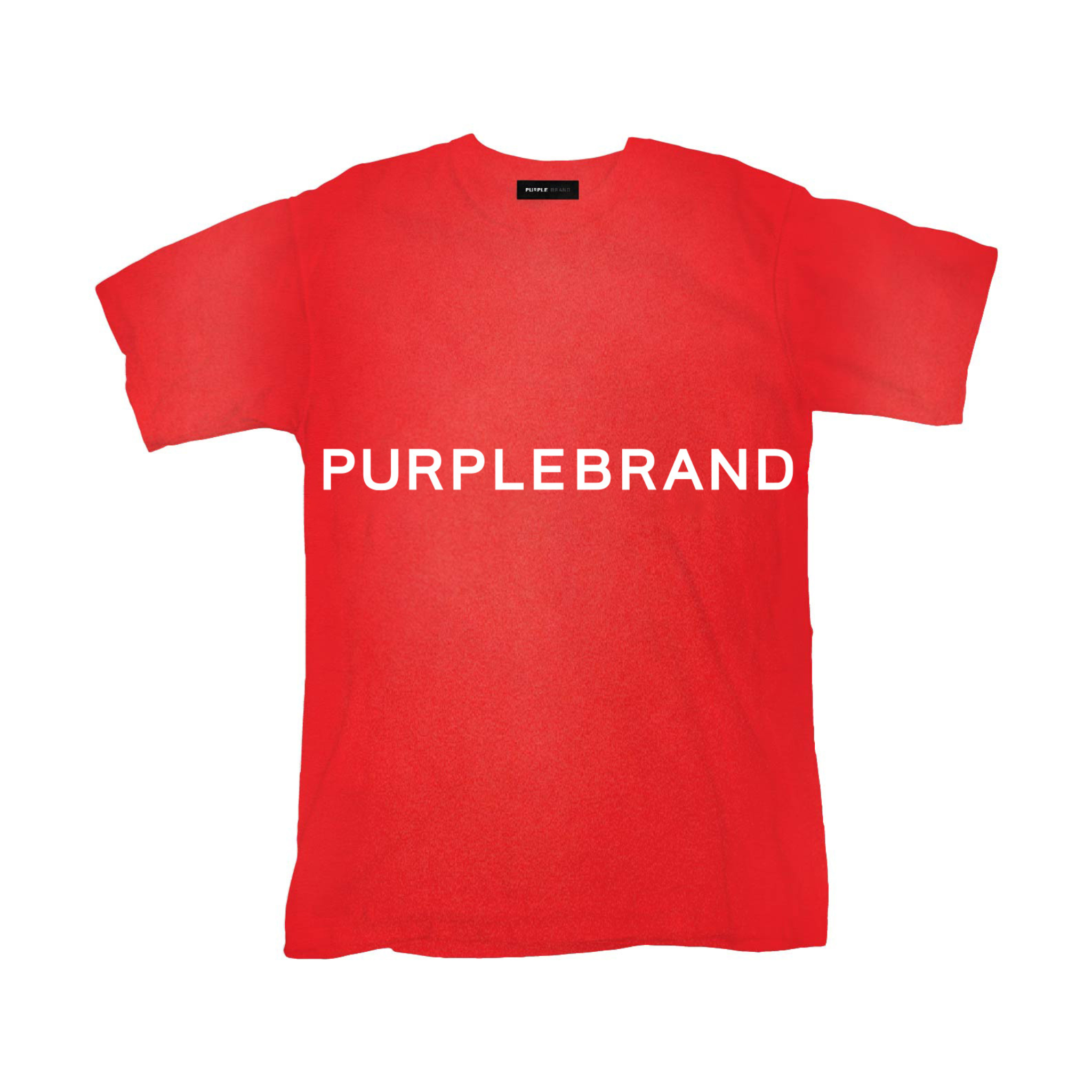 Purple Brand Wordmark Red Tee (P104-JFRW124)