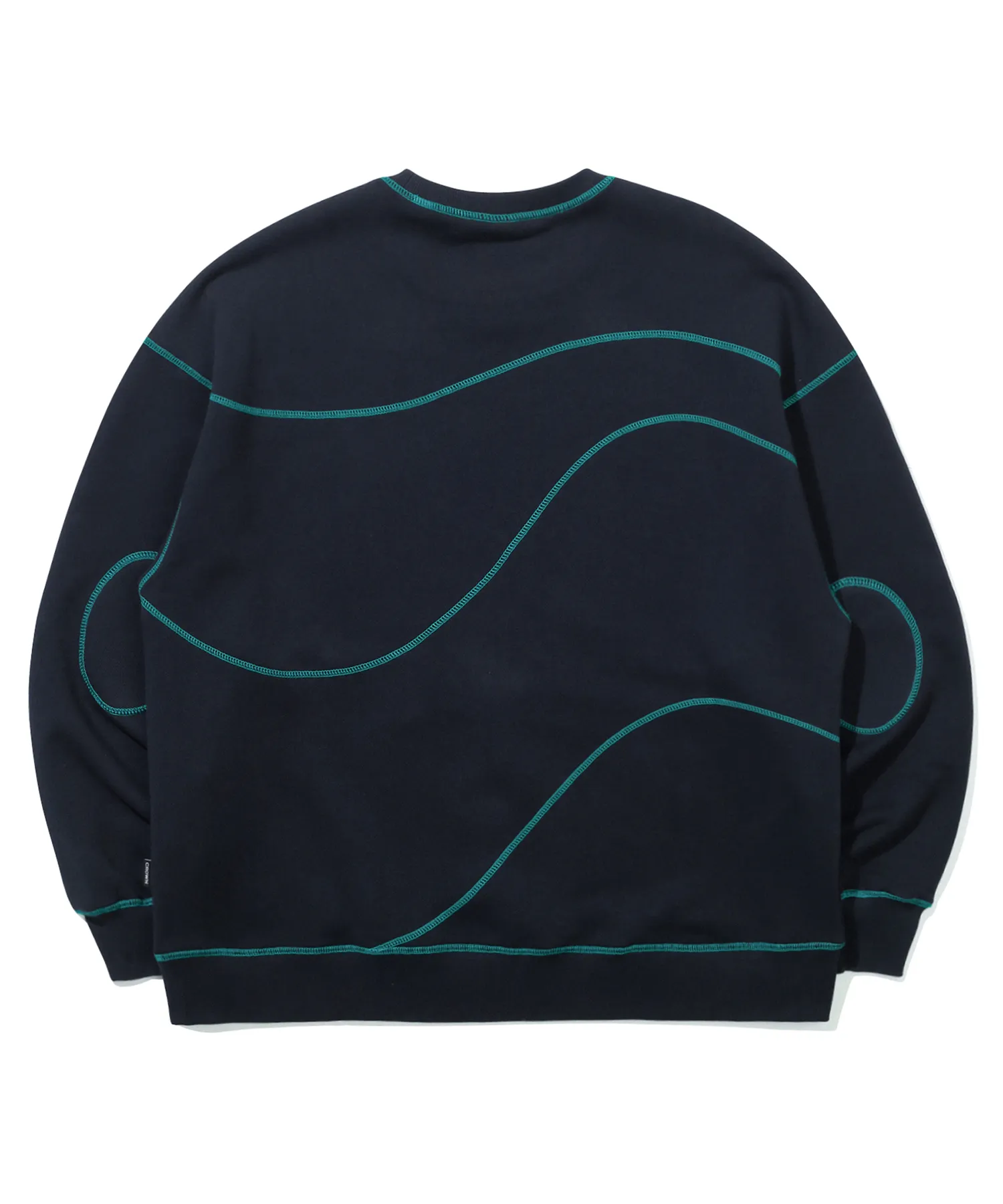 ROMANTIC CROWN  |[ROMANTIC CROWN]★WAVE STITCH SWEAT SHIRT