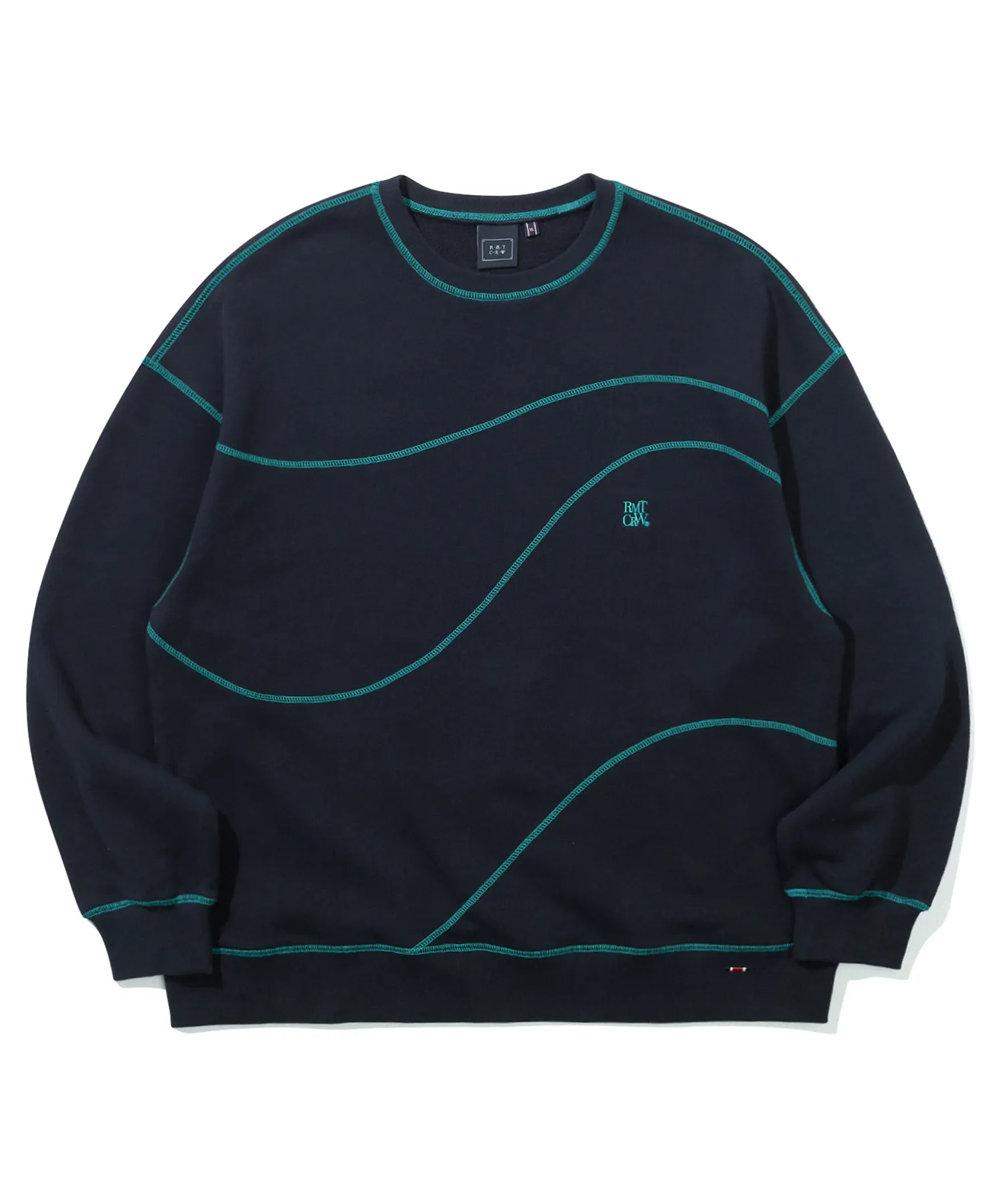 ROMANTIC CROWN  |[ROMANTIC CROWN]★WAVE STITCH SWEAT SHIRT