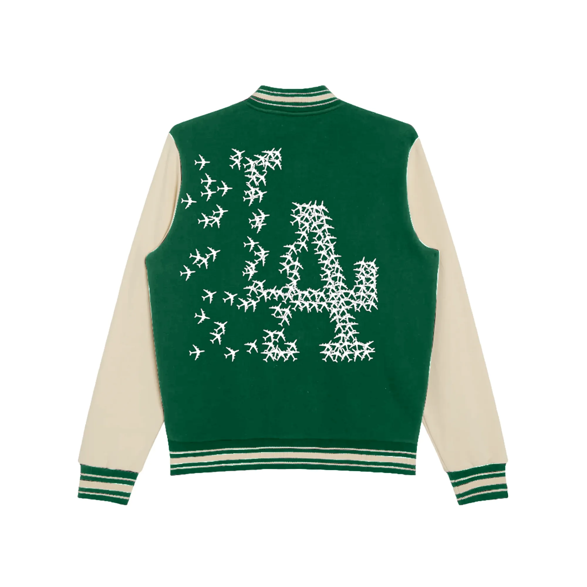 Rrose There's No Place Like Home Letterman Jacket Green