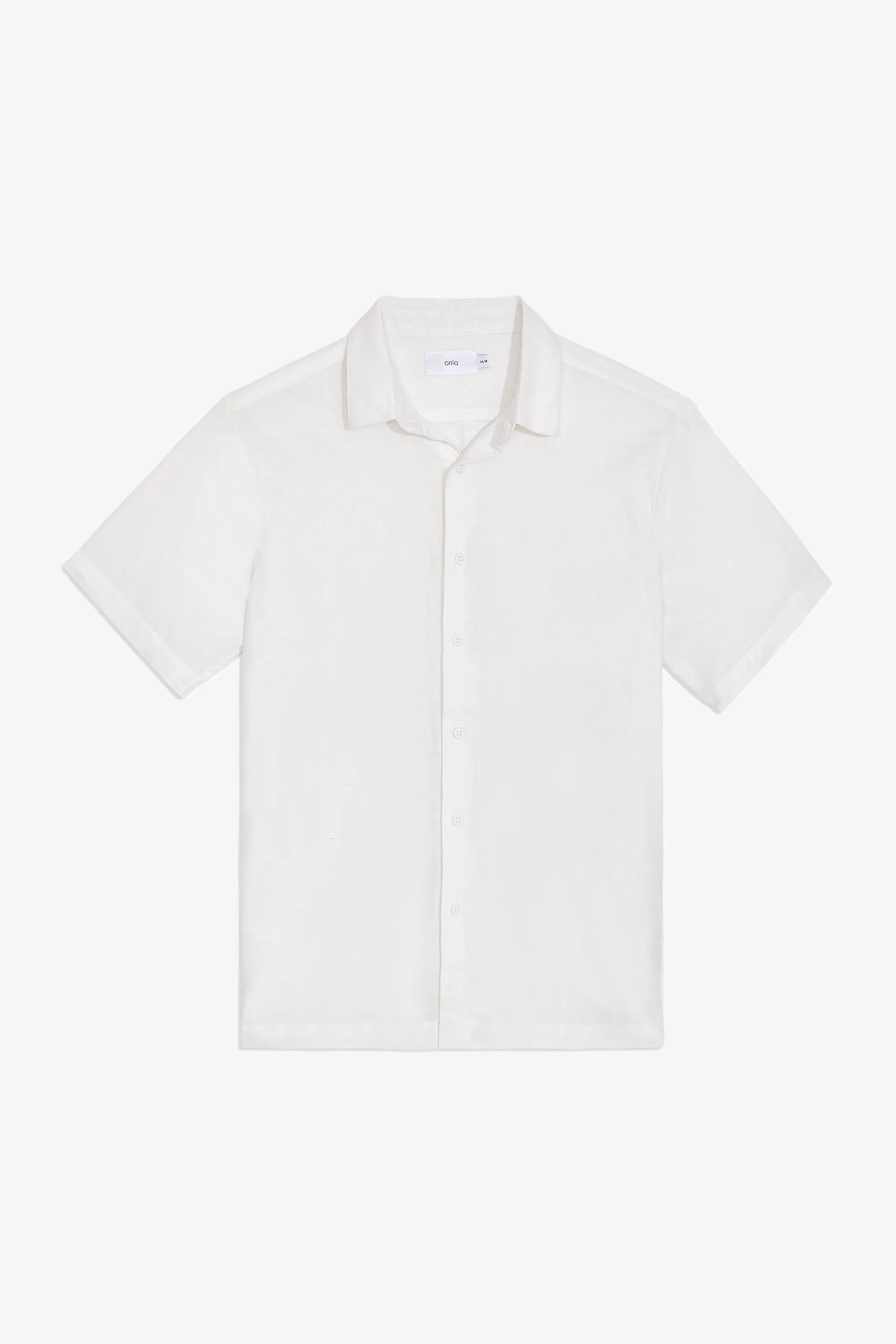 Short Sleeve Stretch Linen Shirt