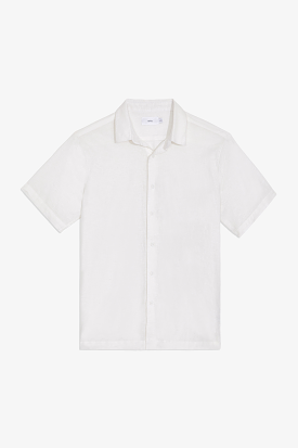 Short Sleeve Stretch Linen Shirt