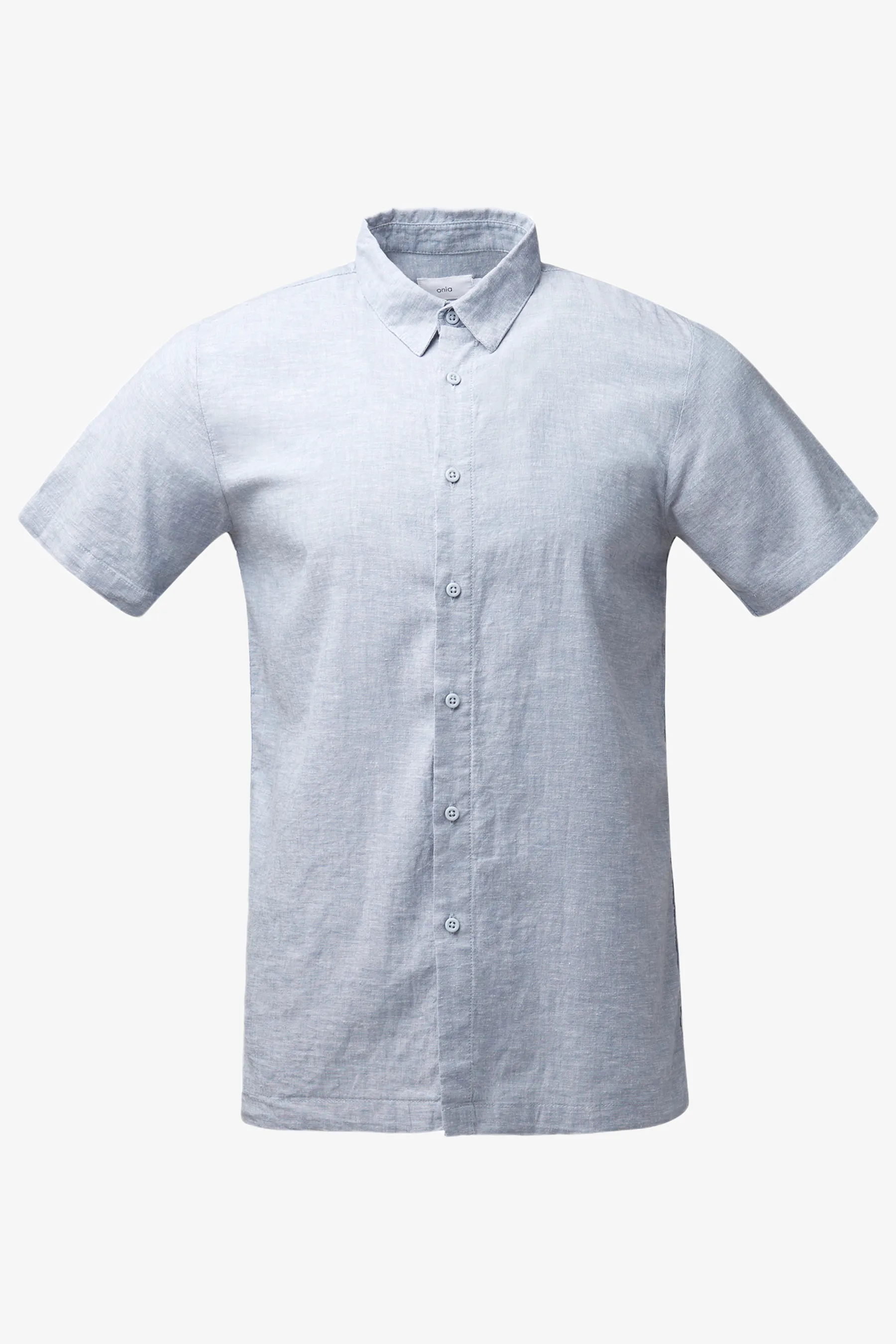 Short Sleeve Stretch Linen Shirt