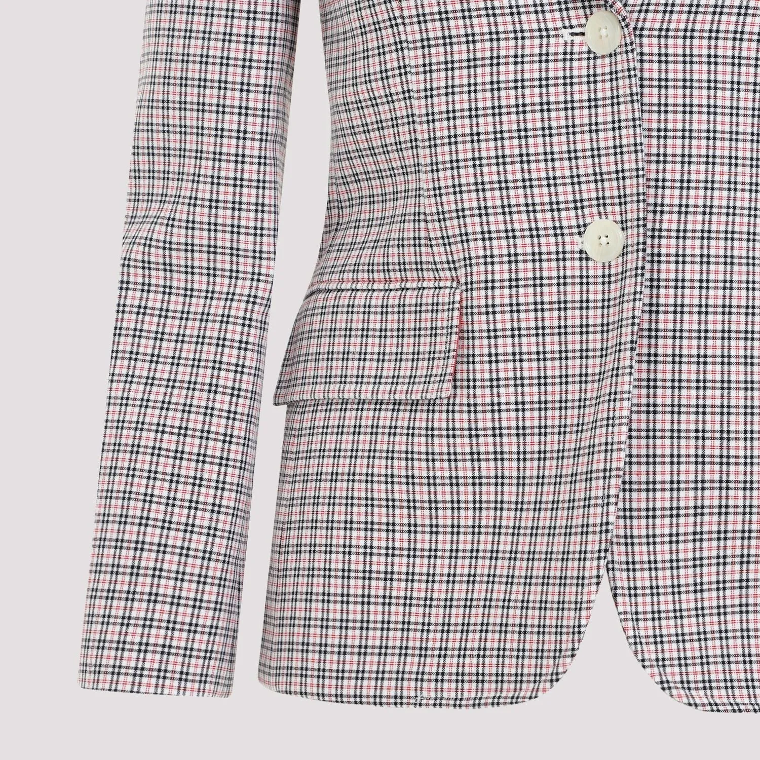 SMALL CHECK COTTON JACKET