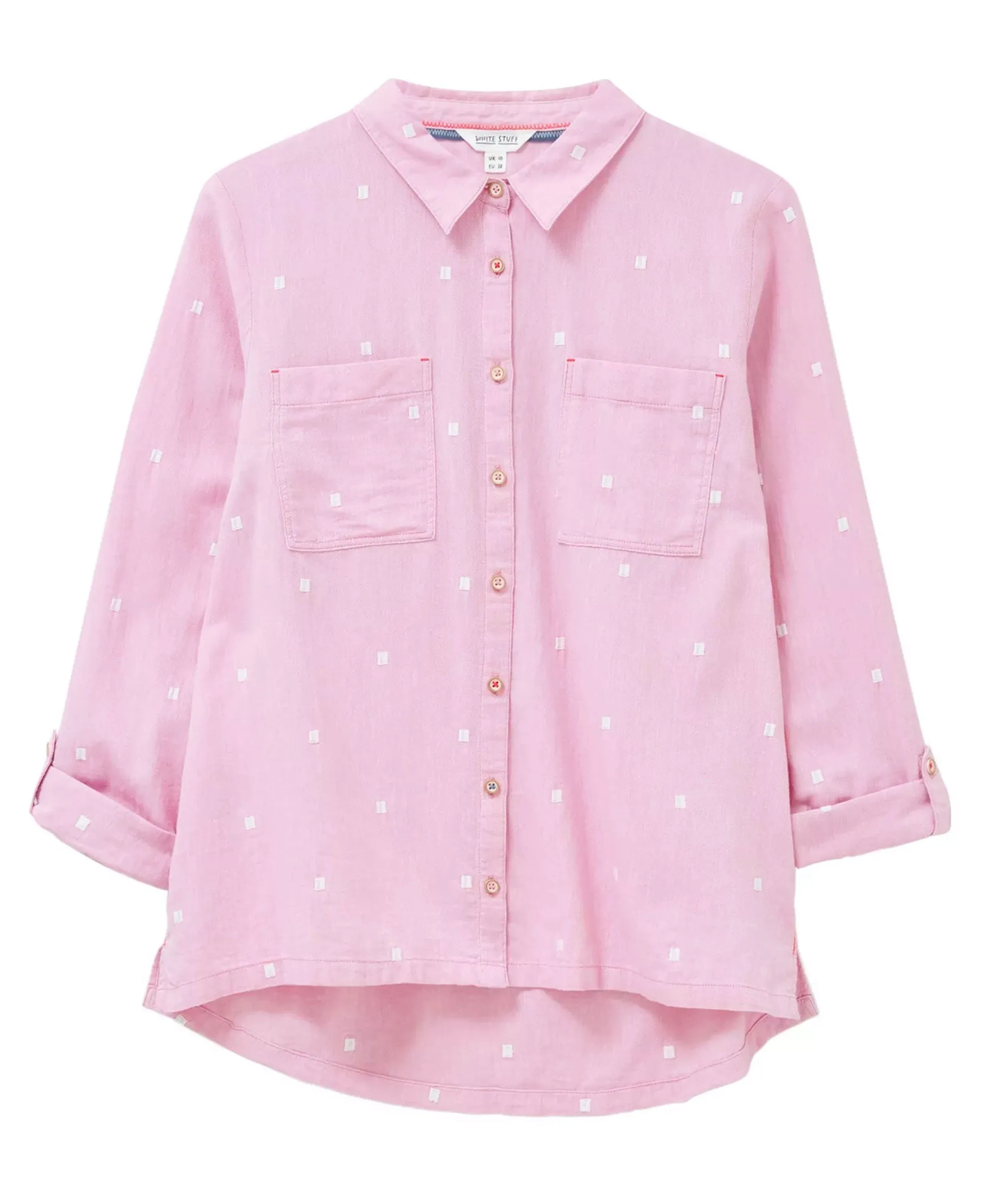 Sophie Organic Cotton Shirt                             Pink Multi