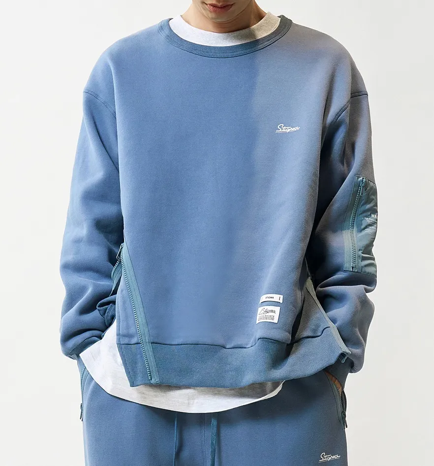 STIGMA  |[ STIGMA ]★ 22 UNBALANCE OVERSIZED HEAVY SWEAT CREWNECK