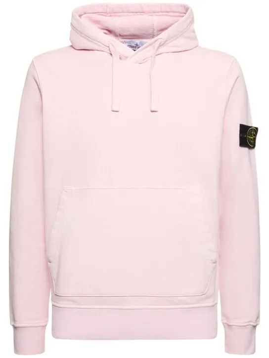 STONE ISLAND  |Long Sleeves Plain Cotton Bridal Logo Outlet Sweatshirts